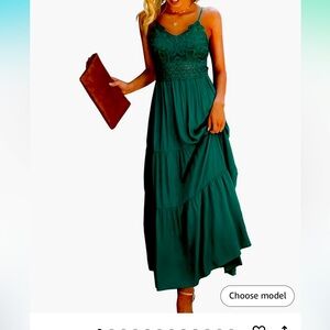 Green summer dress